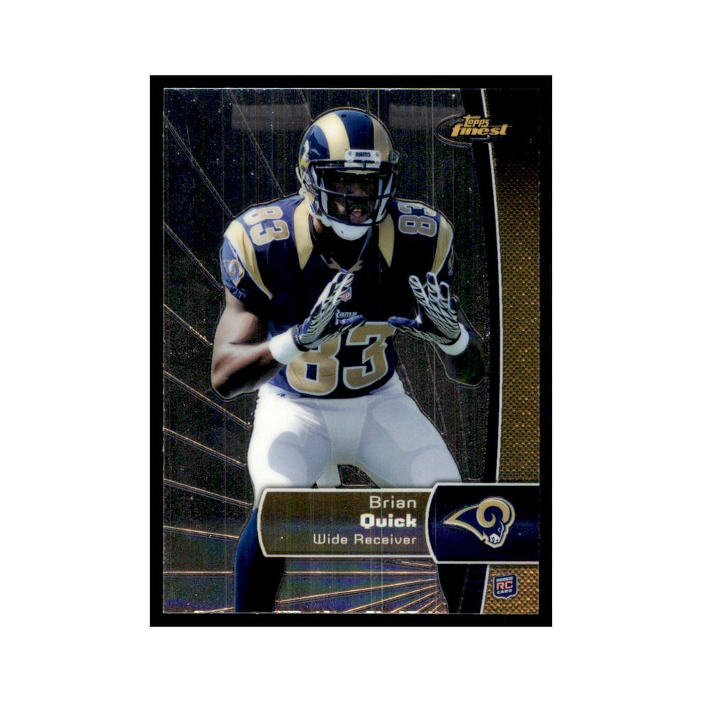 Brian Quick Rookie 2012 Topps Finest #126 St. Louis Rams Football Card NM