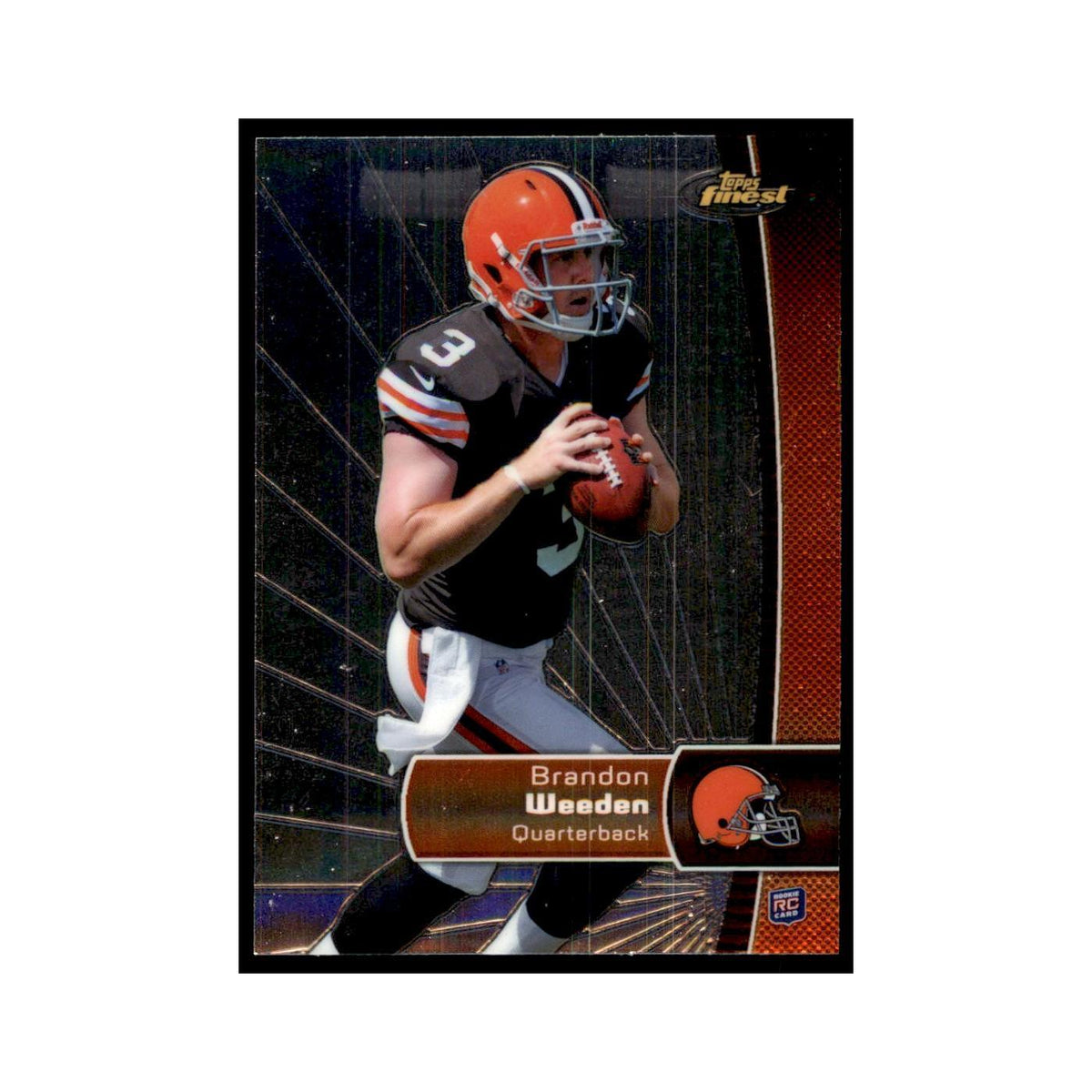 Brandon Weeden Rookie 2012 Topps Finest #102 Cleveland Browns Football Card NM