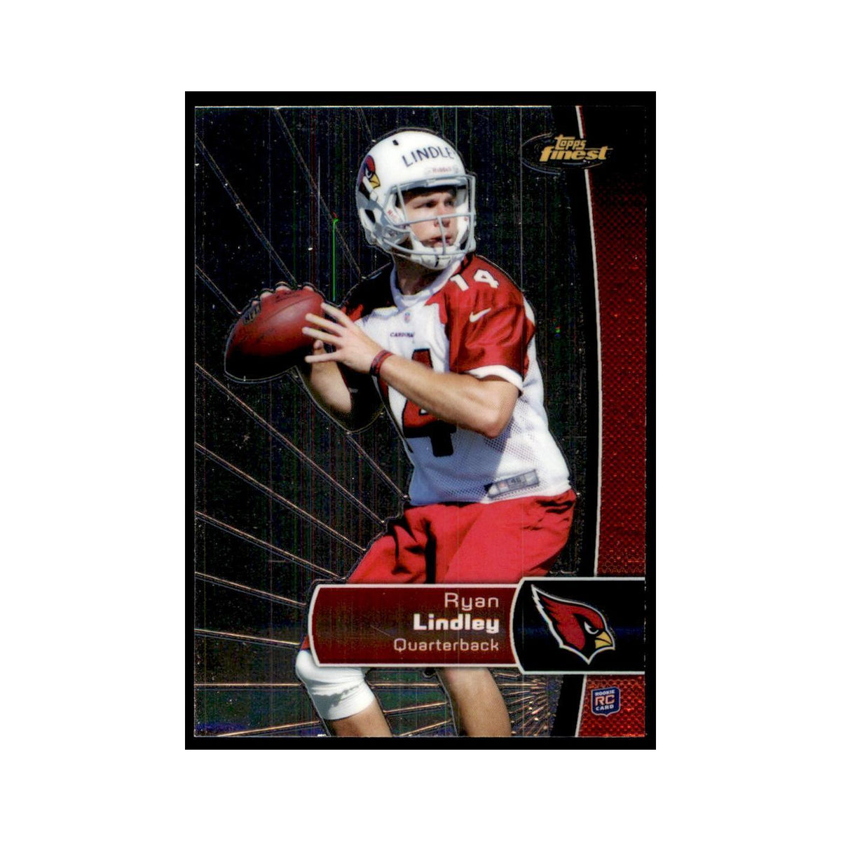 Ryan Lindley Rookie 2012 Topps Finest #105 Arizona Cardinals Football Card NM