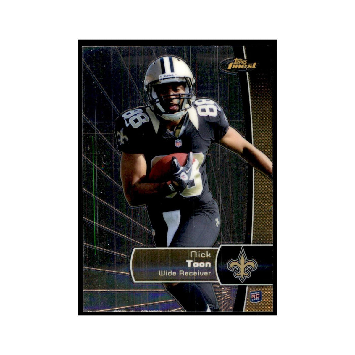 Nick Toon Rookie 2012 Topps Finest #123 New Orleans Saints Football Card NM