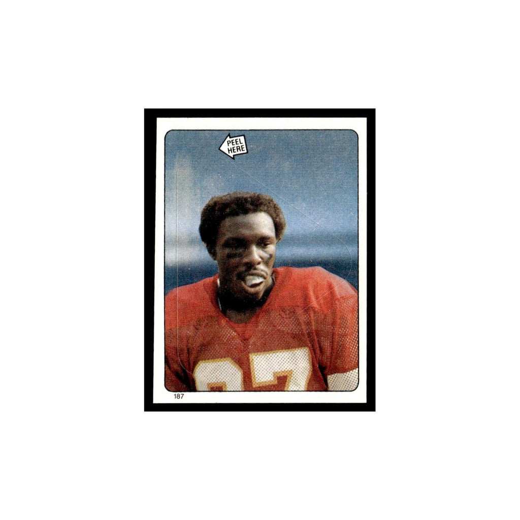 Charlie Brown 1983 Topps Stickers #187 Washington Redskins Football Card EX
