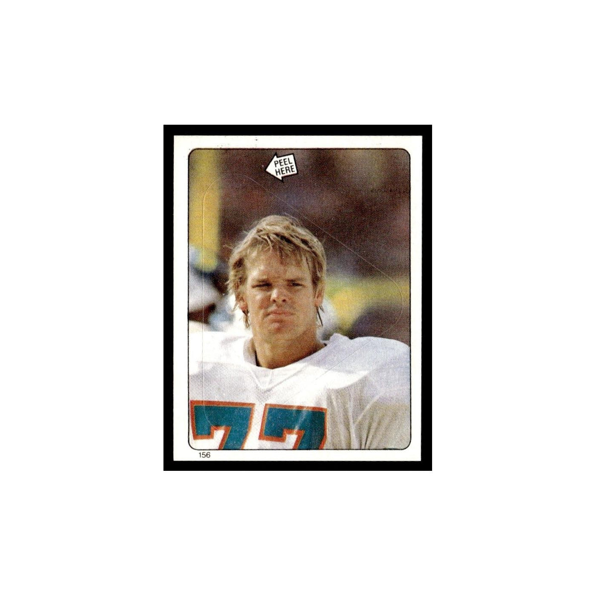 A.J. Duhe 1983 Topps Stickers #156 Miami Dolphins Football Card EX