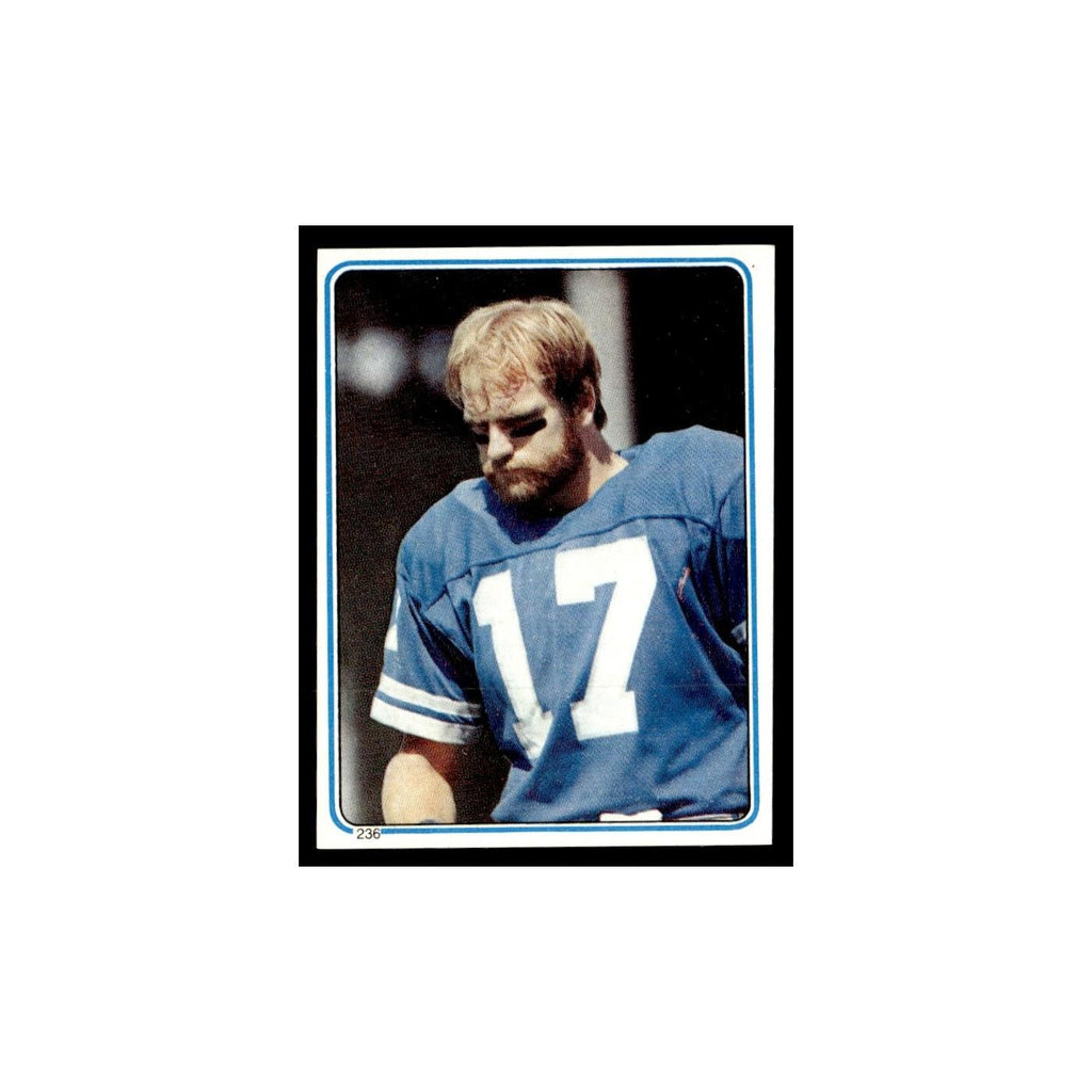 Eric Hipple 1983 Topps Stickers #236 Detroit Lions Football Card EX