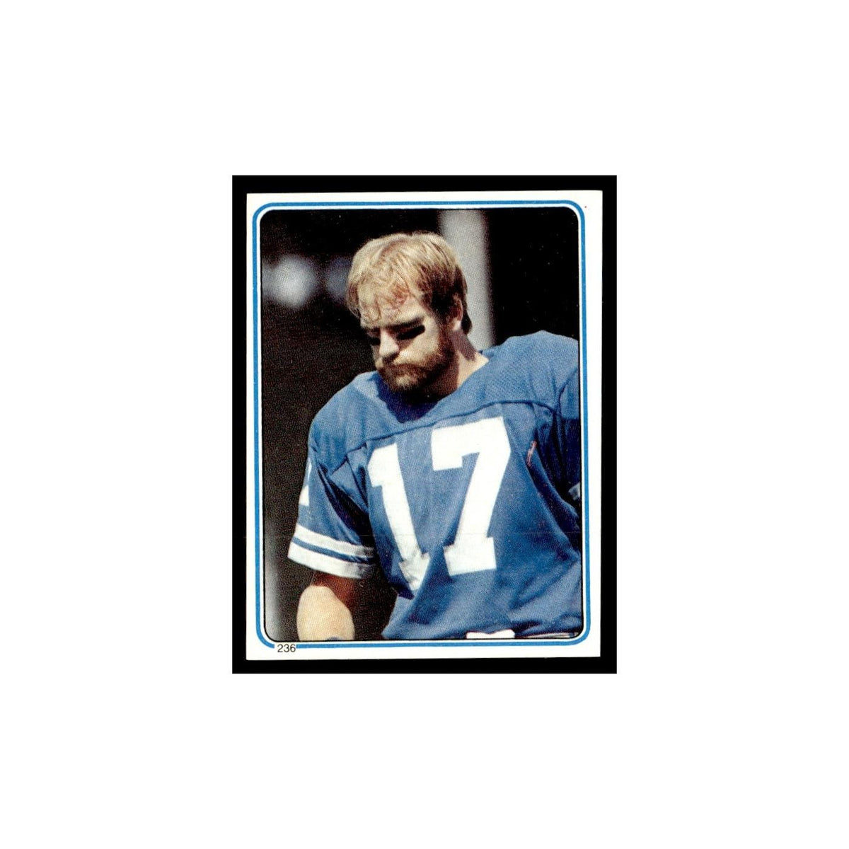 Eric Hipple 1983 Topps Stickers #236 Detroit Lions Football Card EX