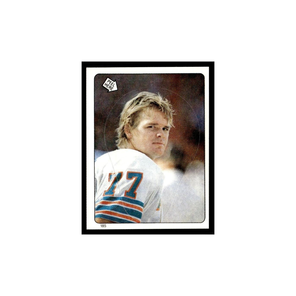 A.J. Duhe 1983 Topps Stickers #185 Miami Dolphins Football Card EX