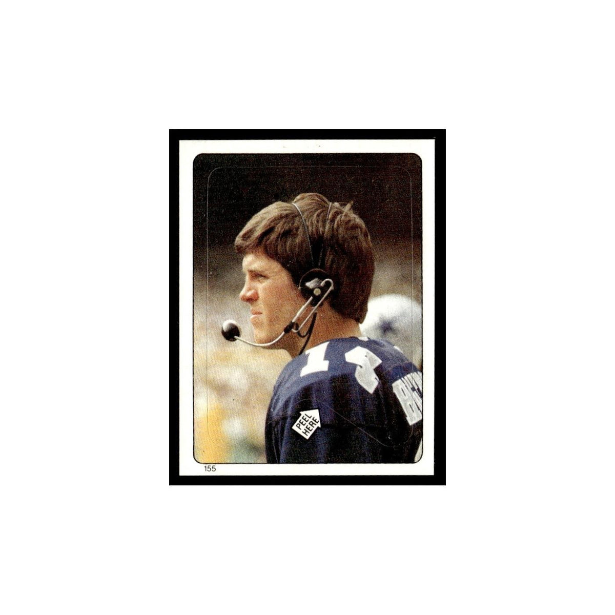 Bill Hogeboom 1983 Topps Stickers #155 Dallas Cowboys Football Card EX