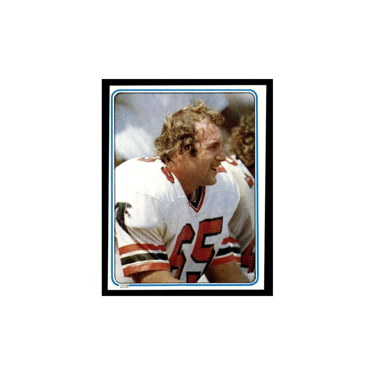 Don Smith 1983 Topps Stickers #208 Atlanta Falcons Football Card EX