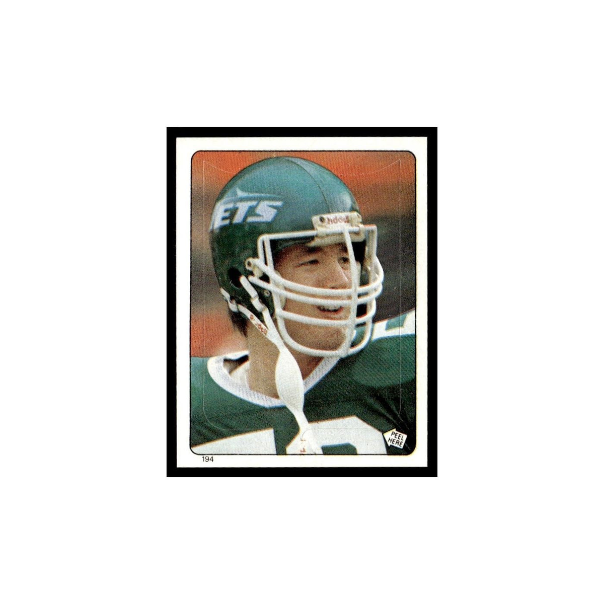 Bob Crable 1983 Topps Stickers #194 New York Jets Football Card EX
