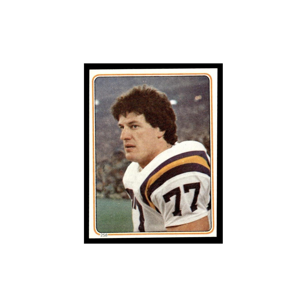 Mark Mullaney 1983 Topps Stickers #258 Minnesota Vikings Football Card EX