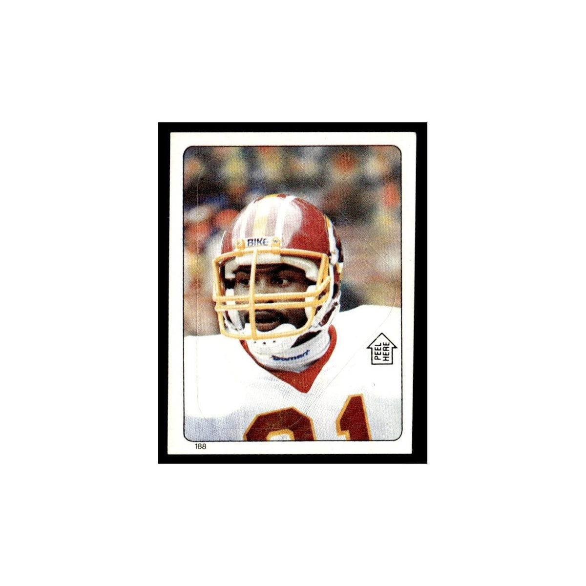 Mike Nelms 1983 Topps Stickers #188 Washington Redskins Football Card EX