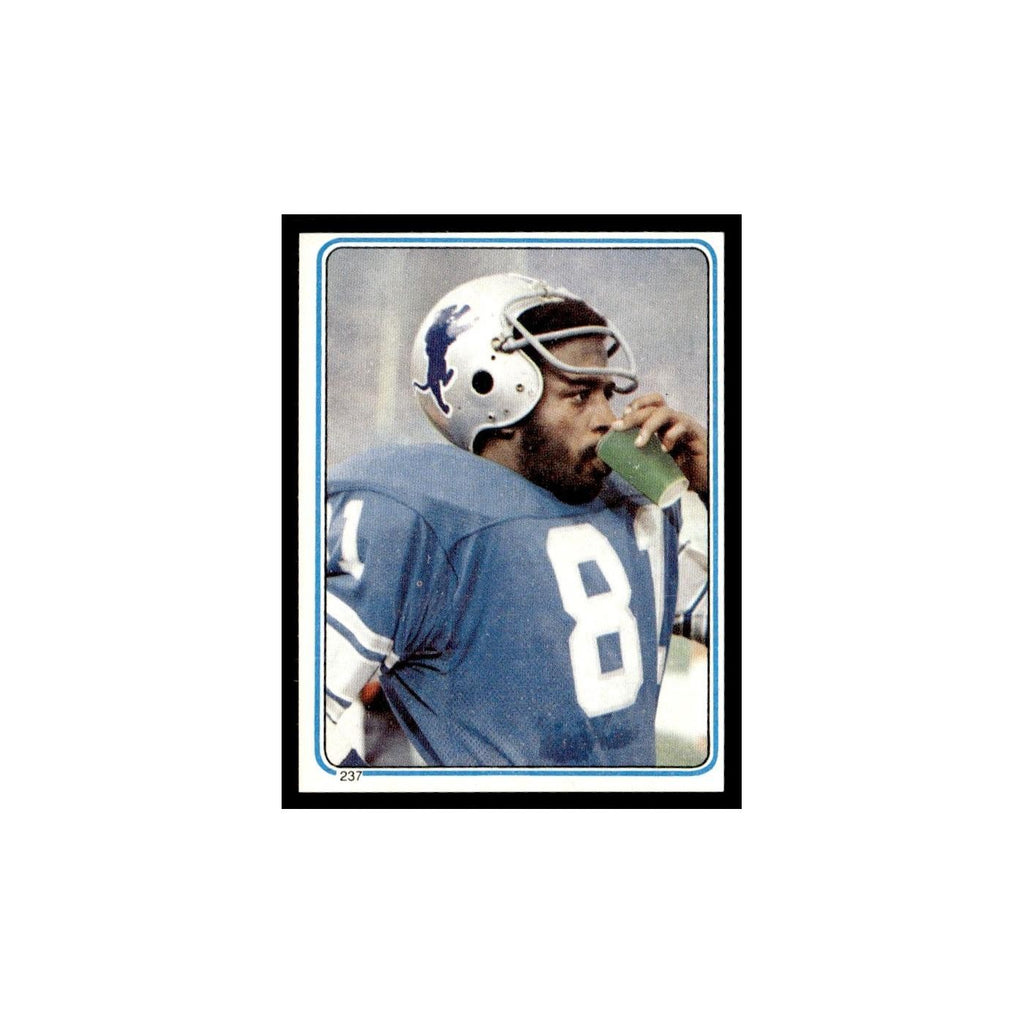 David Hill 1983 Topps Stickers #237 Detroit Lions Football Card EX
