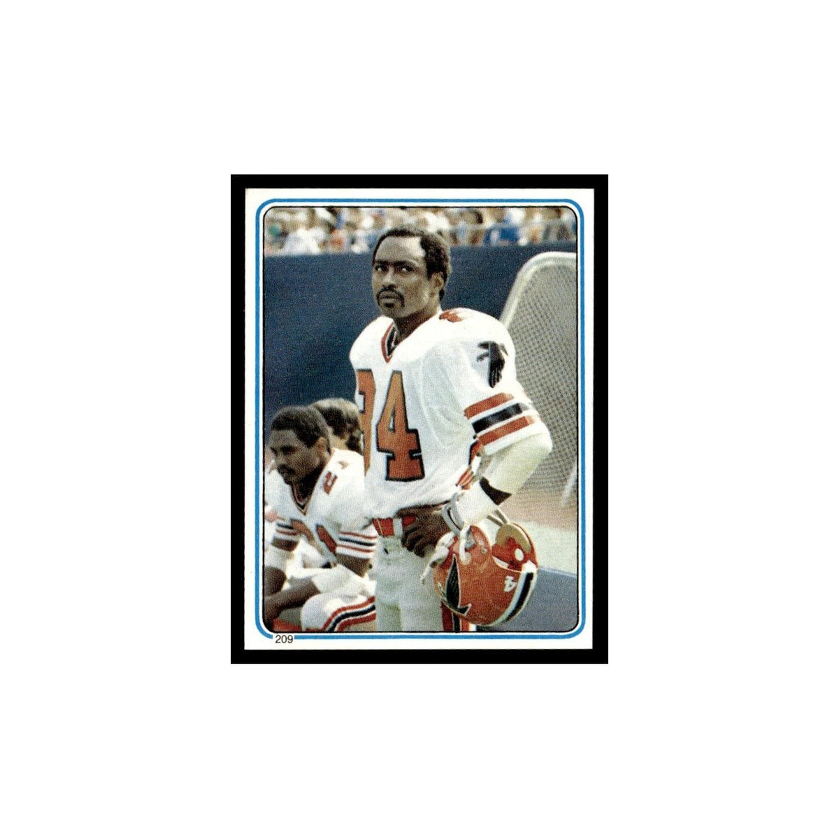 Alfred Jenkins 1983 Topps Stickers #209 Atlanta Falcons Football Card EX