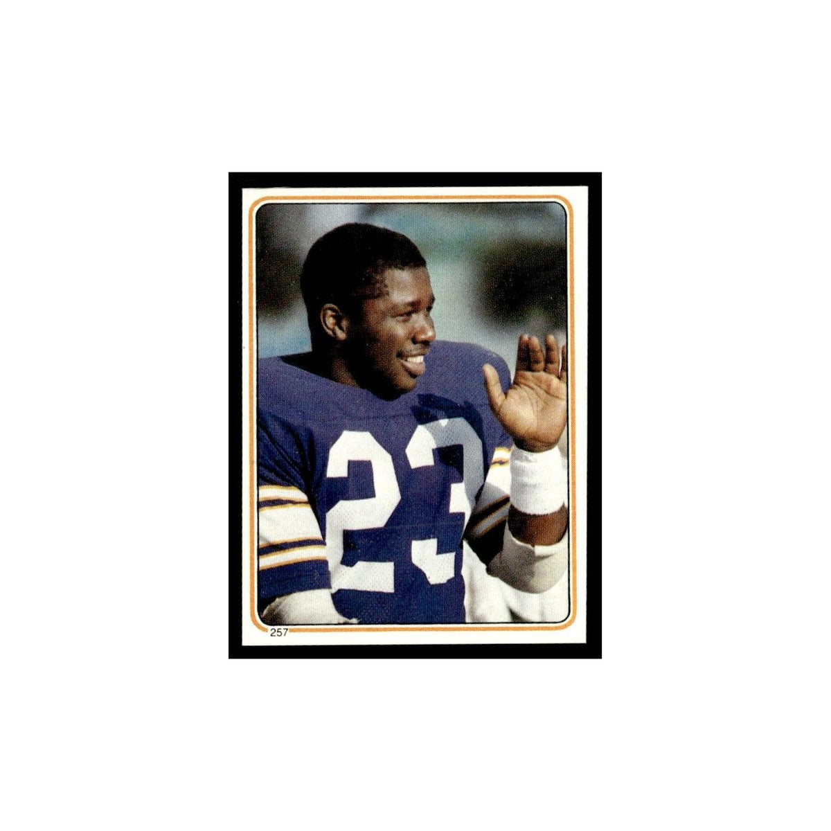 Ted Brown 1983 Topps Stickers #257 Minnesota Vikings Football Card EX