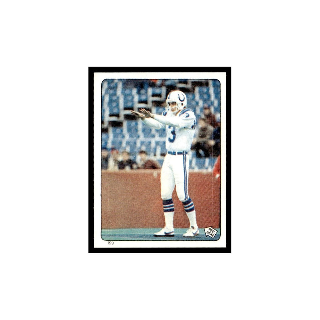 Rohn Stark 1983 Topps Stickers #199 Baltimore Colts Football Card EX