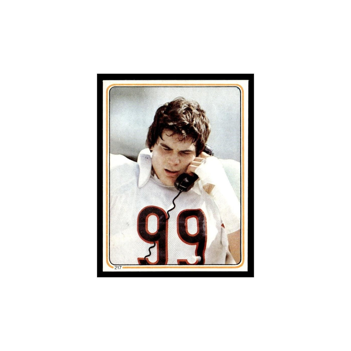 Dan Hampton 1983 Topps Stickers #217 Chicago Bears Football Card EX
