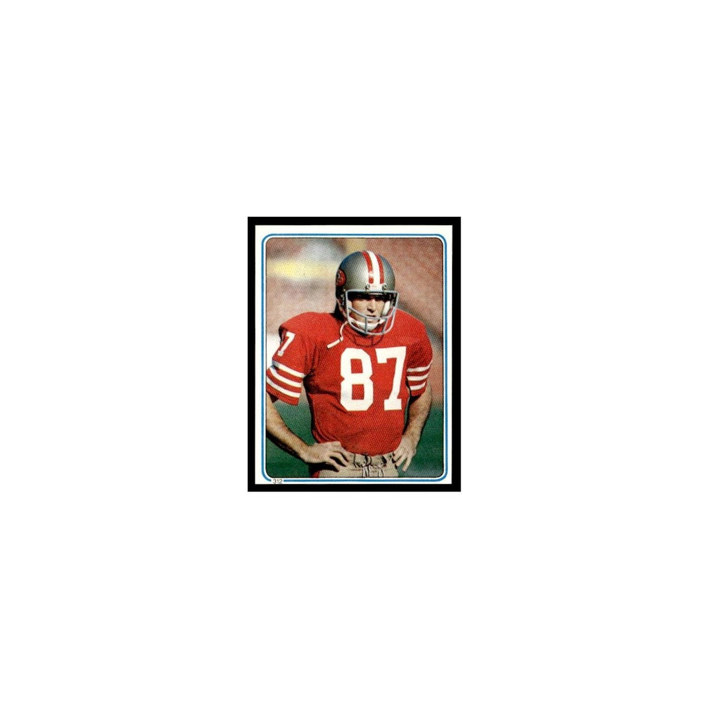 Dwight Clark 1983 Topps Stickers #312 San Francisco 49ers Football Card EX