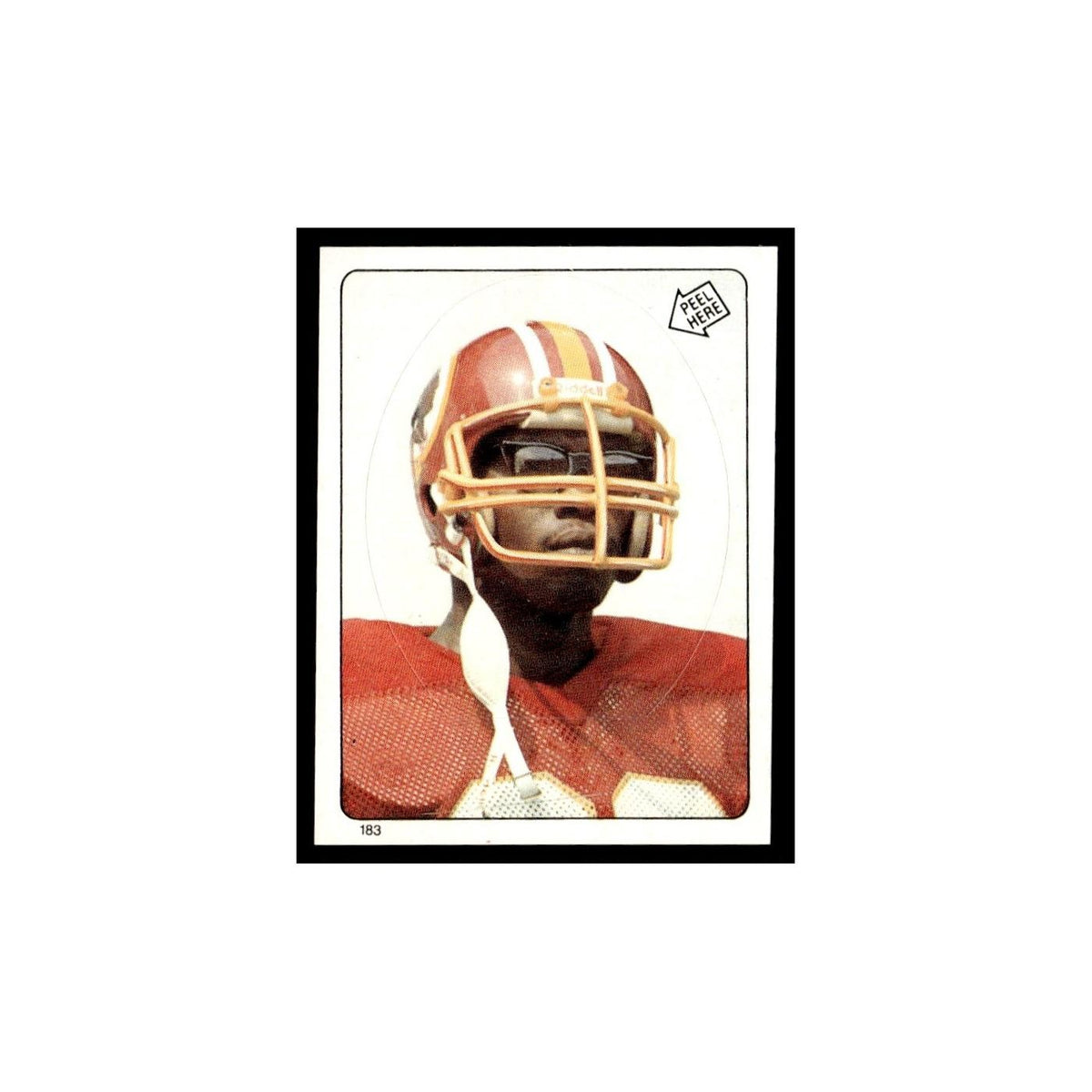 Tony Peters 1983 Topps Stickers #183 Washington Redskins Football Card EX