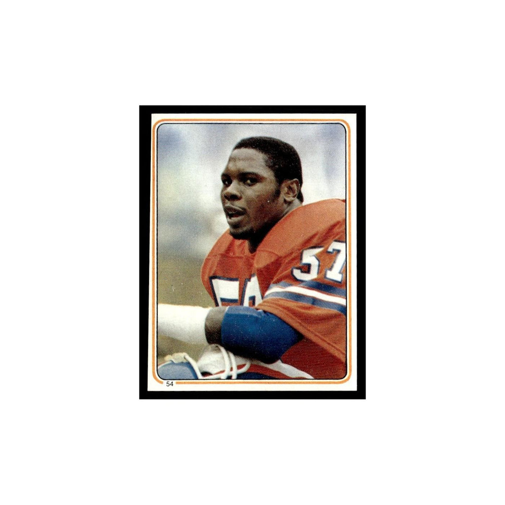 Tom Jackson 1983 Topps Stickers #54 Denver Broncos Football Card EX