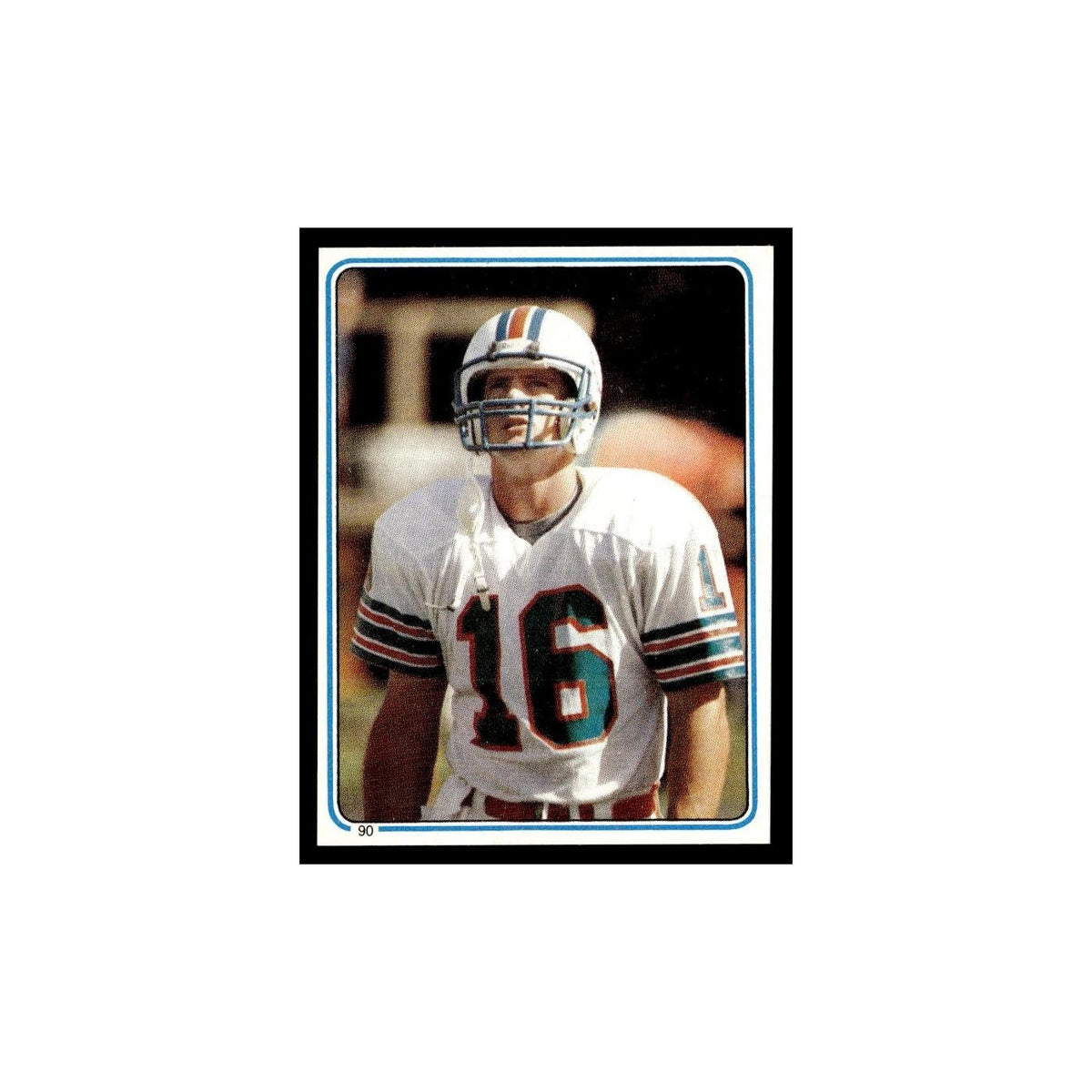 Dave Woodley 1983 Topps Stickers #90 Miami Dolphins Football Card EX