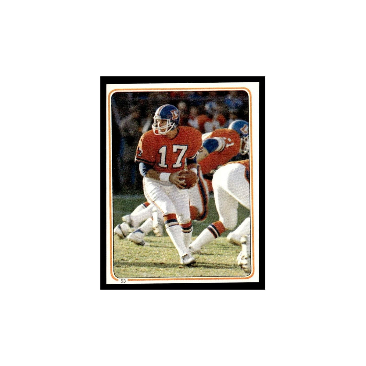 Steve DeBerg 1983 Topps Stickers #53 Denver Broncos Football Card EX