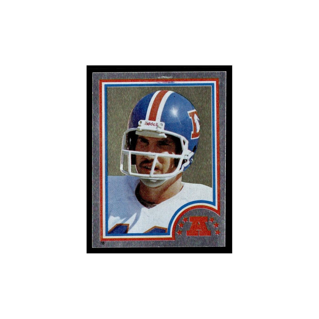 Luke Prestridge 1983 Topps Stickers #78 Denver Broncos Football Card EX