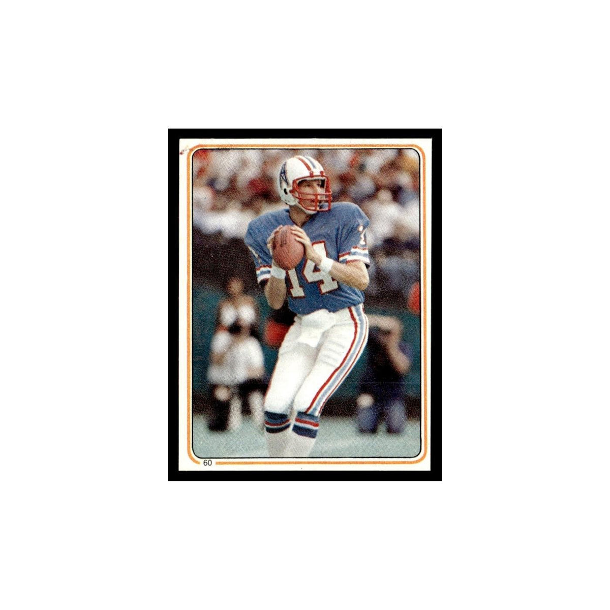 Gifford Nielsen 1983 Topps Stickers #60 Houston Oilers Football Card EX