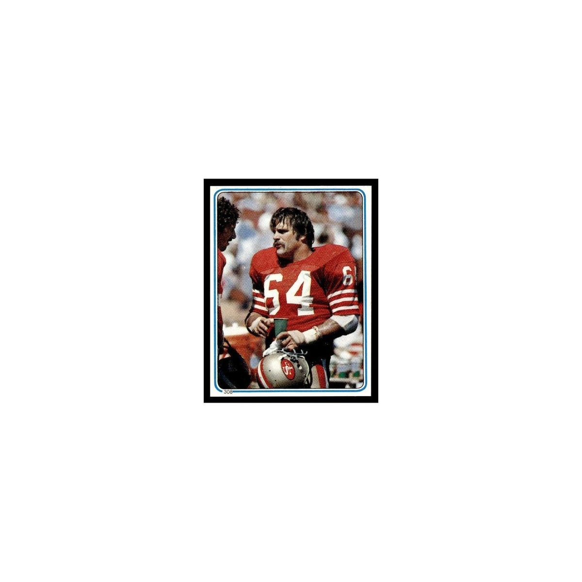 Jack Reynolds 1983 Topps Stickers #308 San Francisco 49ers Football Card EX