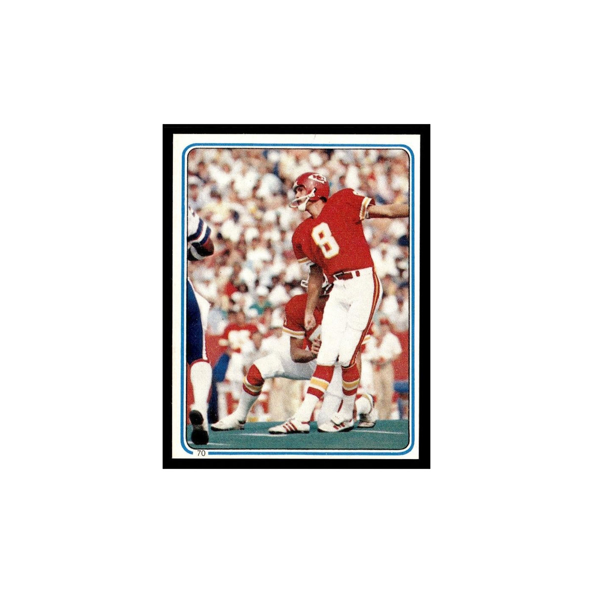 Nick Lowery 1983 Topps Stickers #70 Kansas City Chiefs Football Card EX