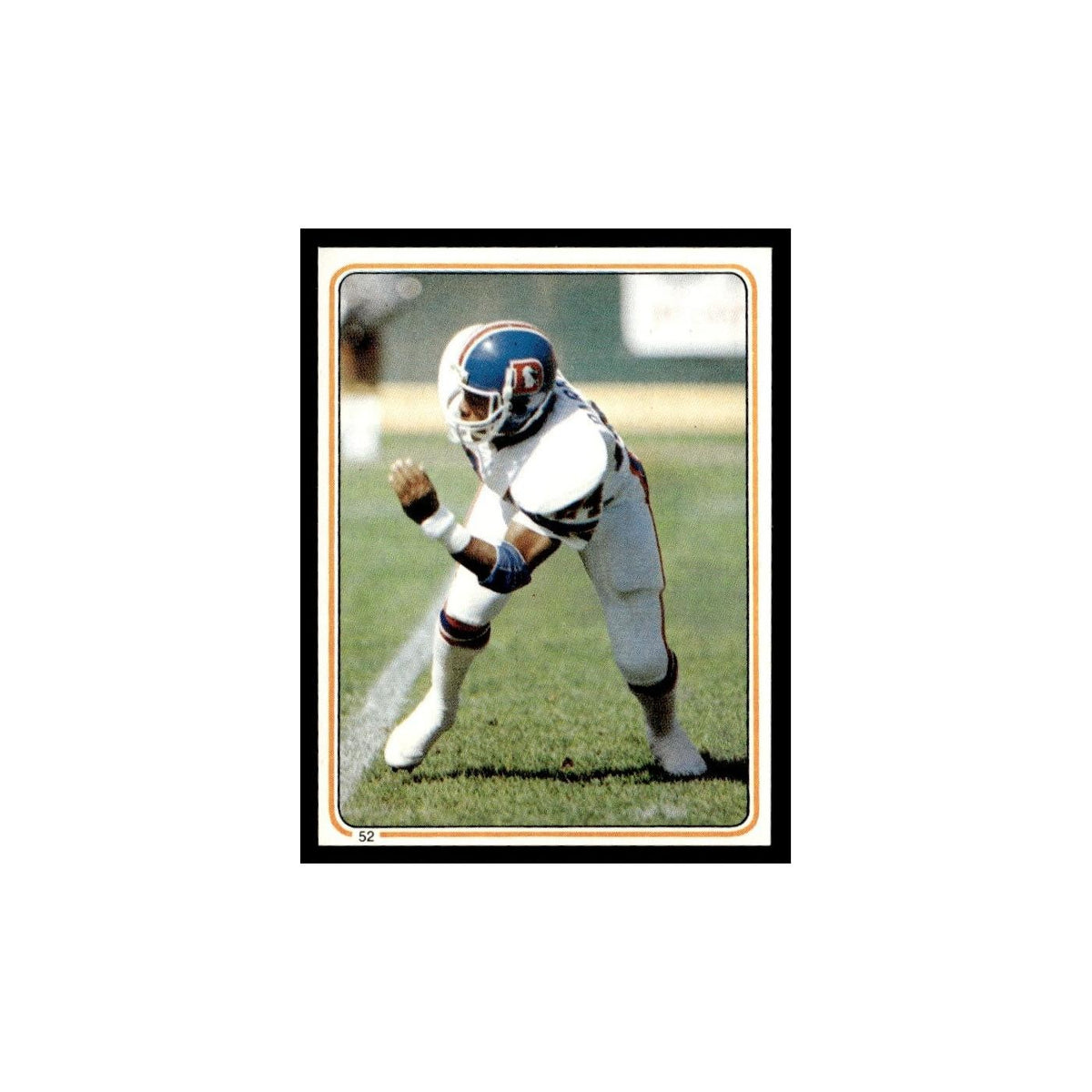 Rick Parros 1983 Topps Stickers #52 Denver Broncos Football Card EX