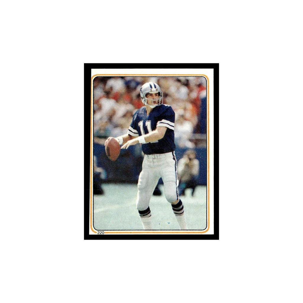 Danny White 1983 Topps Stickers #220 Dallas Cowboys Football Card EX