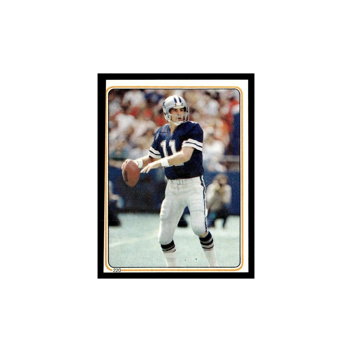 Danny White 1983 Topps Stickers #220 Dallas Cowboys Football Card EX