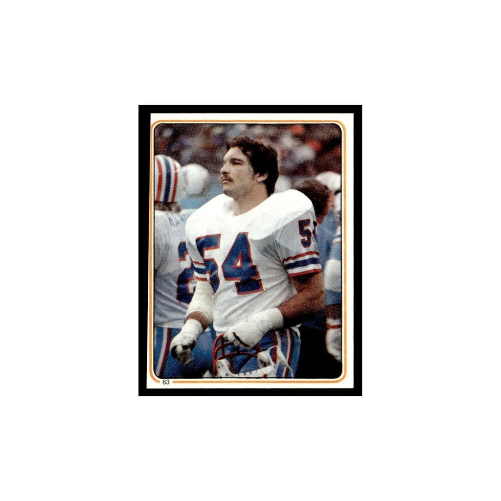 Gregg Bingham 1983 Topps Stickers #63 Houston Oilers Football Card EX