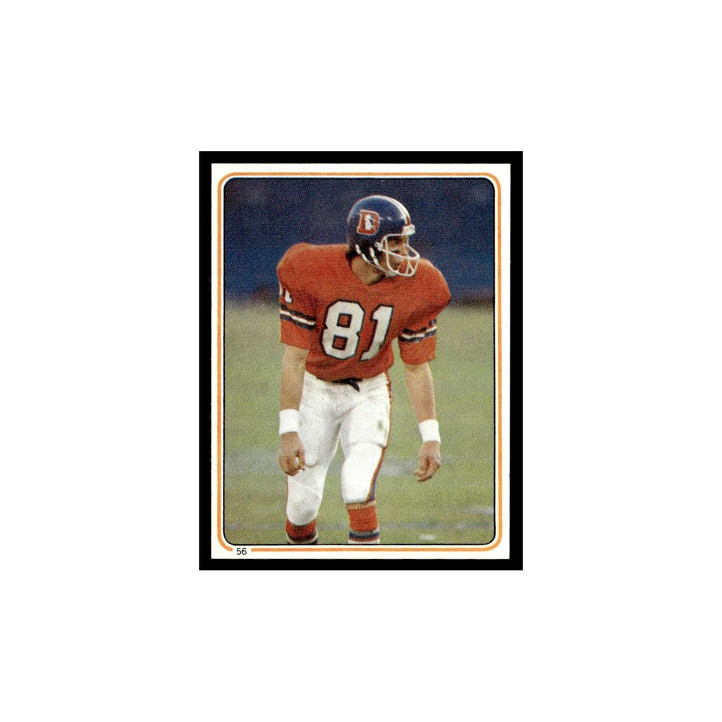 Steve Watson 1983 Topps Stickers #56 Denver Broncos Football Card EX
