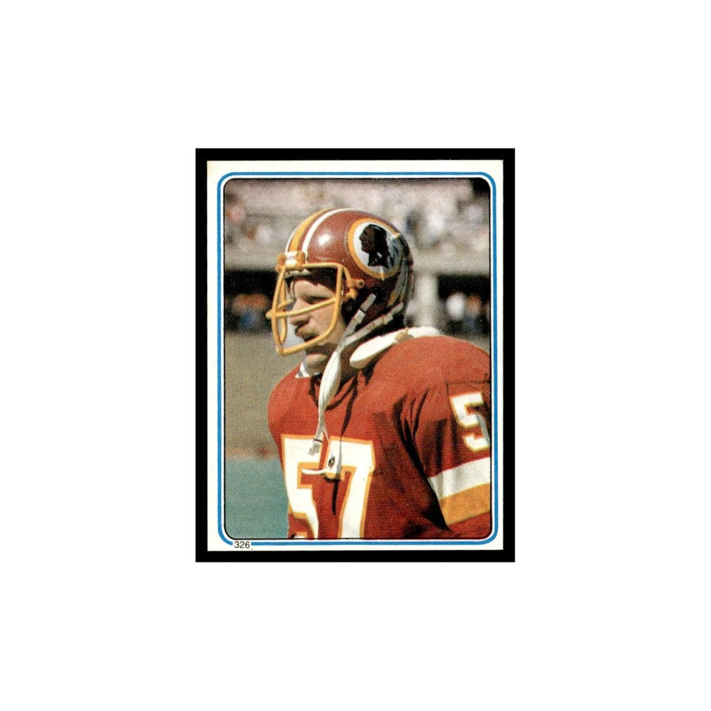 Rich Milot 1983 Topps Stickers #326 Washington Redskins Football Card EX