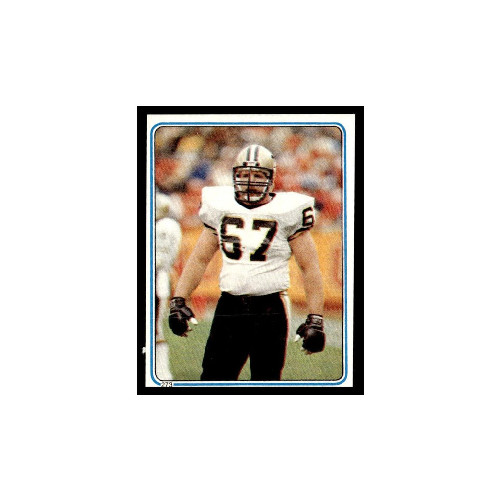 Stan Brock 1983 Topps Stickers #273 New Orleans Saints Football Card EX