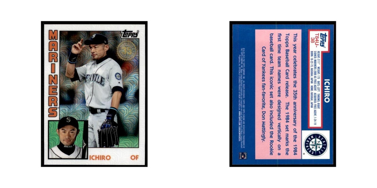 Ichiro 2019 Topps Update Silver Pack 1984 Baseball #T84U-38 Seattle Mariners NM
