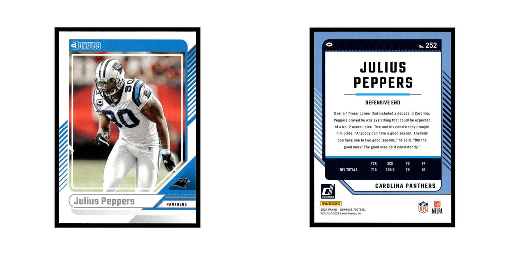 Julius Peppers 2024 Donruss #252 Carolina Panthers Football Card NM