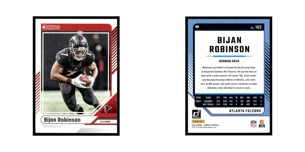 Bijan Robinson 2024 Donruss #162 Atlanta Falcons Football Card NM