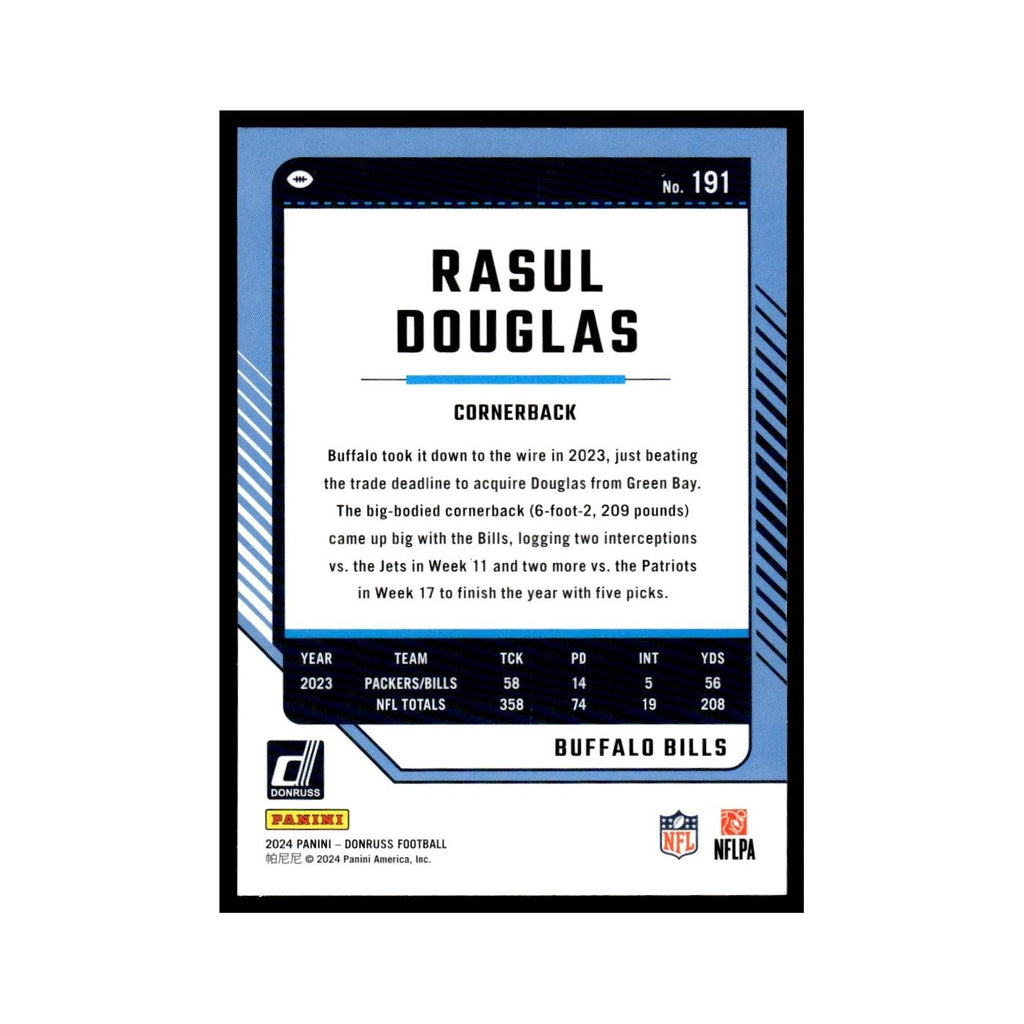 Rasul Douglas 2024 Donruss #191 Buffalo Bills Football Card NM