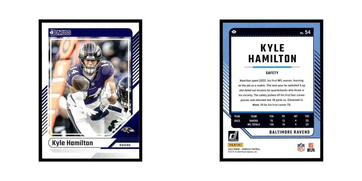 Kyle Hamilton 2024 Donruss #54 Baltimore Ravens Football Card NM