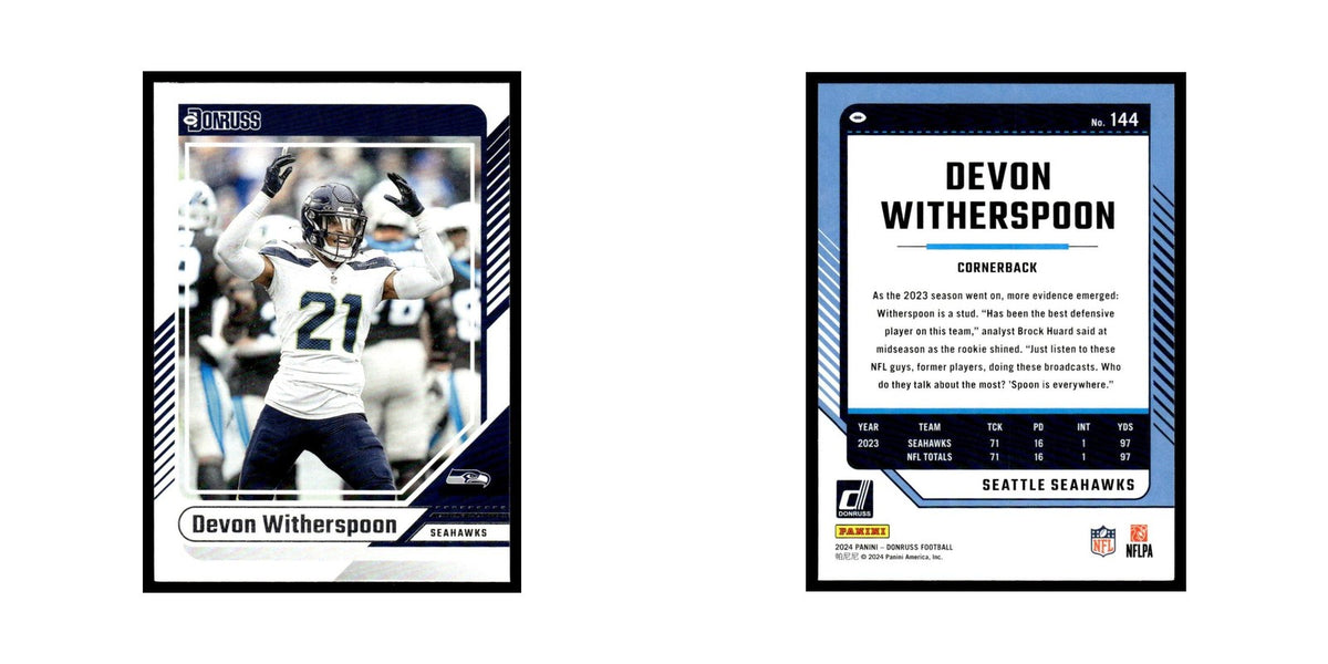 Devon Witherspoon 2024 Donruss #144 Seattle Seahawks Football Card NM