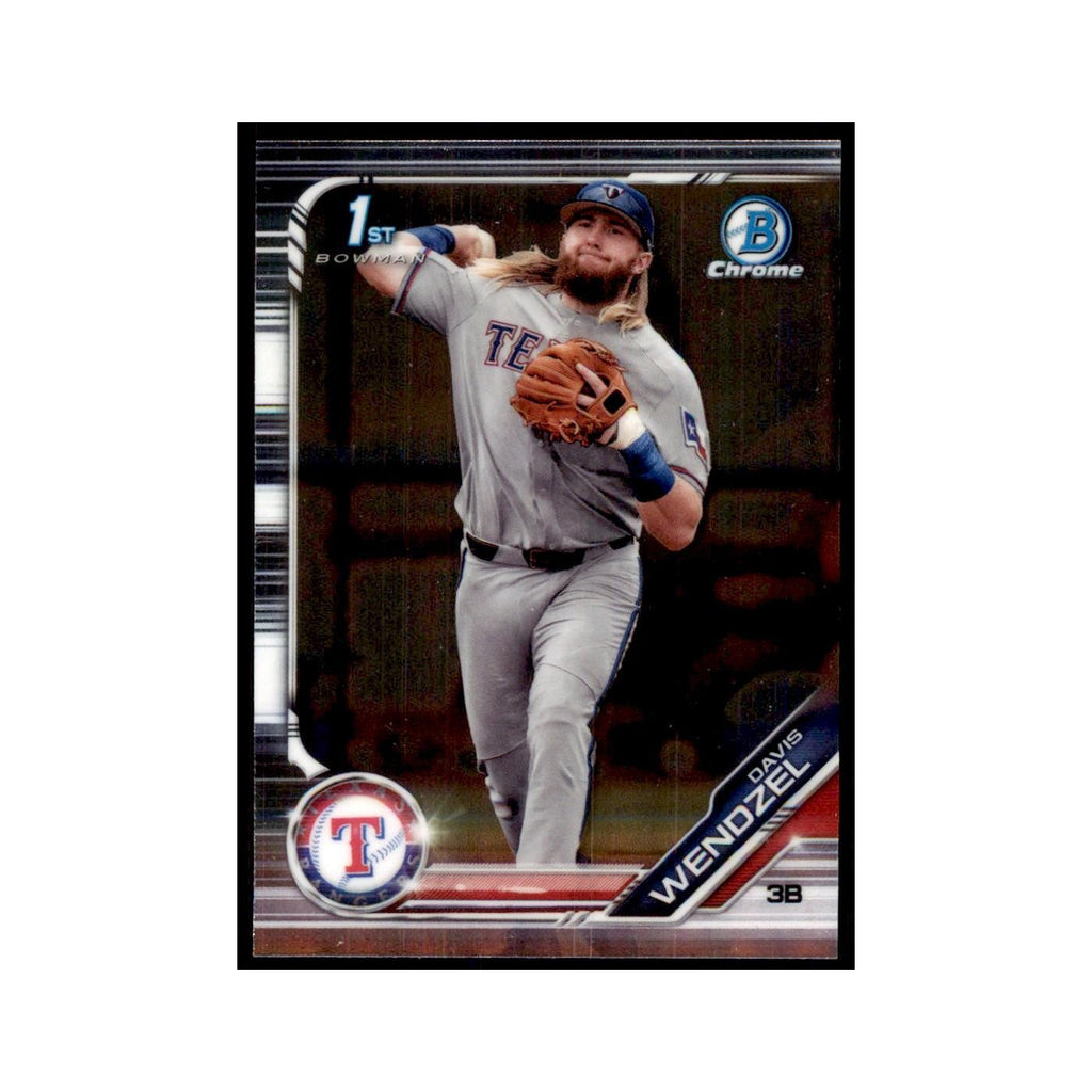 Davis Wendzel 2019 Bowman Draft Chrome #BDC-81 Texas Rangers Baseball Card NM
