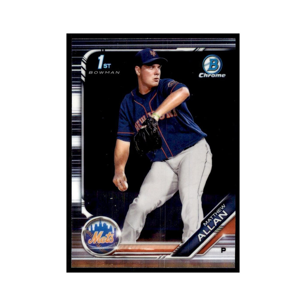 Matthew Allan 2019 Bowman Draft Chrome #BDC-48 New York Mets Baseball Card NM