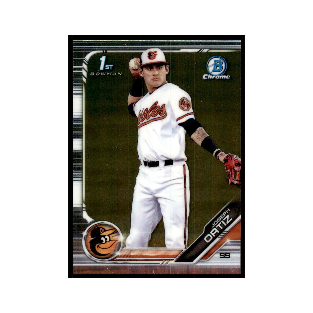 Joseph Ortiz 2019 Bowman Draft Chrome #BDC-23 Baltimore Orioles Baseball Card NM