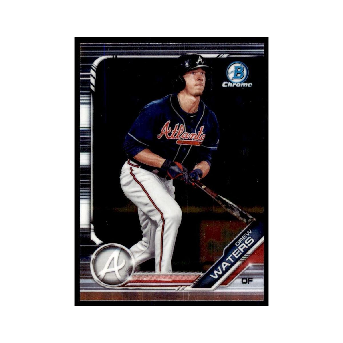 Drew Waters 2019 Bowman Draft Chrome #BDC-25 Atlanta Braves Baseball Card NM