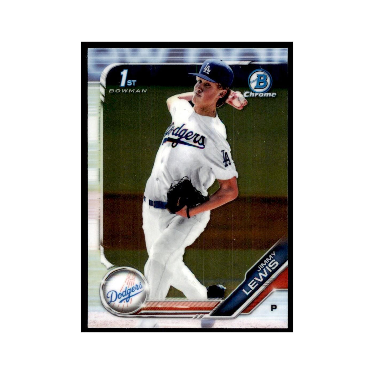 Jimmy Lewis 2019 Bowman Draft Chrome #BDC-132 Los Angeles Dodgers NM
