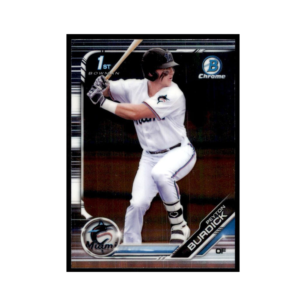 Peyton Burdick 2019 Bowman Draft Chrome #BDC-74 Miami Marlins Baseball Card NM