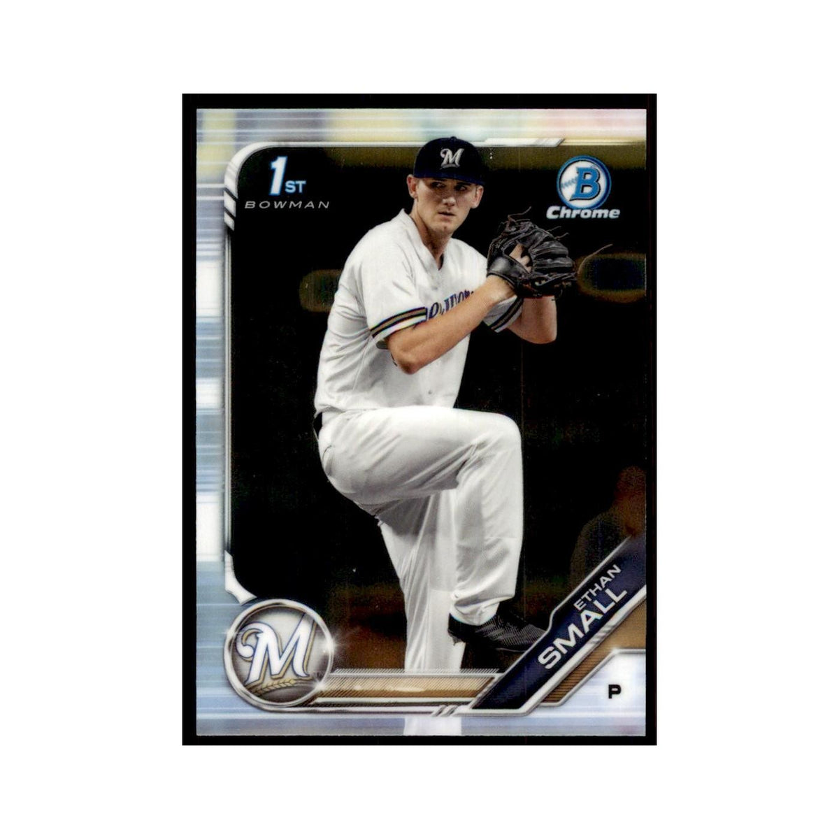 Ethan Small 2019 Bowman Draft Chrome #BDC-28 Milwaukee Brewers Baseball Card NM