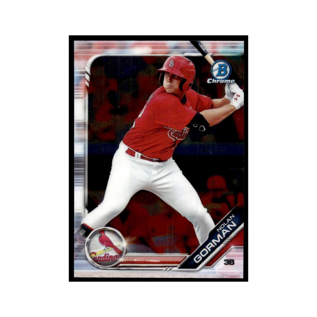 Nolan Gorman 2019 Bowman Draft Chrome #BDC-42 St. Louis Cardinals NM