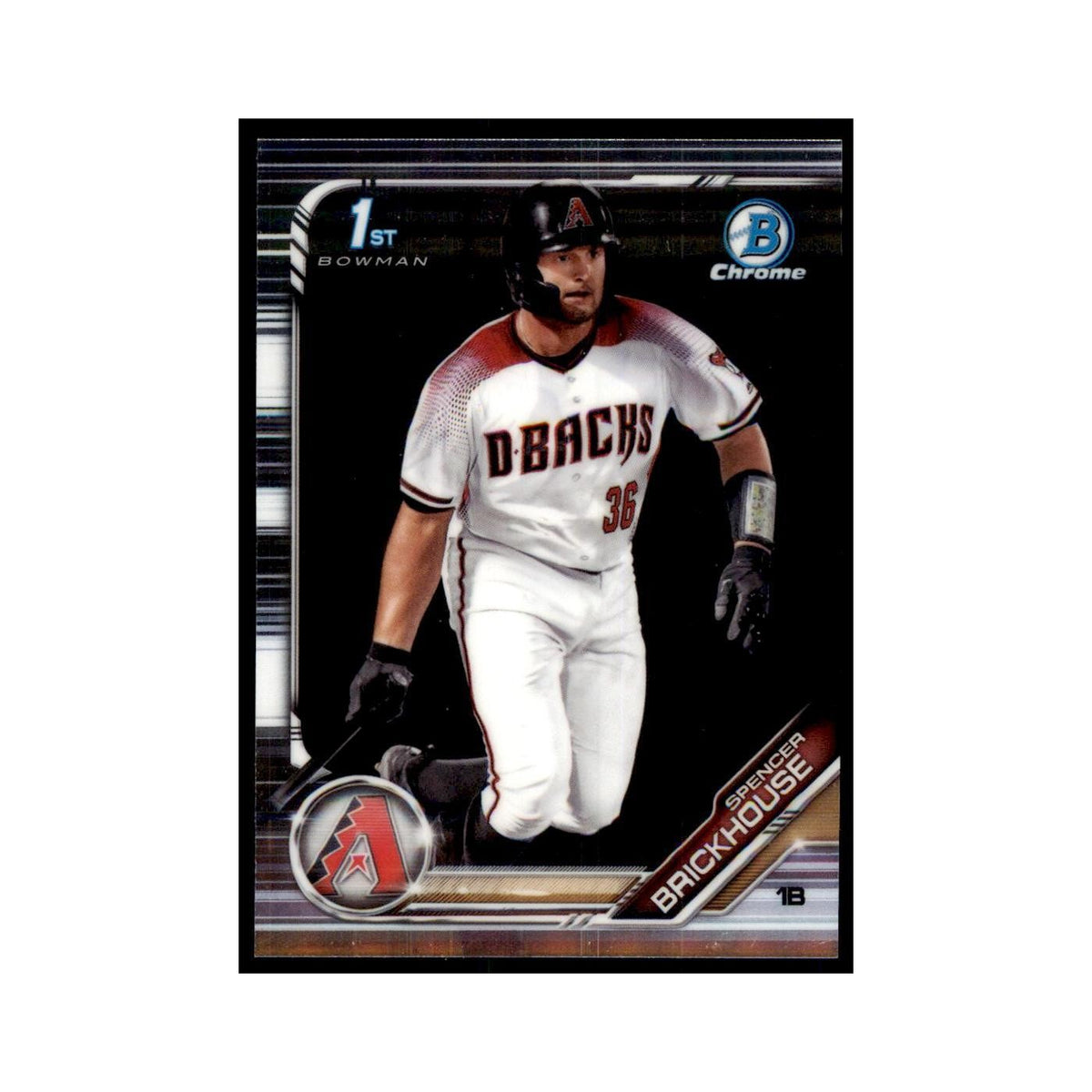 Spencer Brickhouse 2019 Bowman Draft Chrome #BDC-175 Arizona Diamondbacks NM